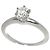 Autre Marque Tiffany & Co. Platin-Solitär-Diamantring - Ansicht 5