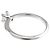 Autre Marque Tiffany & Co. Platin-Bandring mit Diamant im Princess-Schliff - Ansicht 4