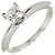 Autre Marque Tiffany & Co. Platin-Ehering mit Diamant im Princess-Schliff