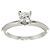 Autre Marque Tiffany & Co. Platin-Ehering mit Diamant im Princess-Schliff - Ansicht 2