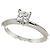Autre Marque Tiffany & Co. Platin-Ehering mit Diamant im Princess-Schliff - Ansicht 5