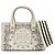 Borsa a mano/spalla 2 in 1 Tory Burch Paisley Bianco Crudo