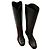 Salvatore Ferragamo botas altas piel negra hebilla Gancini Negro