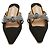 Mules Aquazzura Celeste in Satin Nero con Strass - vista 3