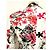 Autre Marque Nathalie Garçon Bestickte Baumwolljacke Basque Schwarz Pink Weiß Rot - Ansicht 13