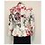 Autre Marque Nathalie Garçon Bestickte Baumwolljacke Basque Schwarz Pink Weiß Rot - Ansicht 4