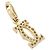 Cartier 2C Charm Diamantenhalskette Golden - Ansicht 3