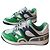 Sneakers Gucci Basket Demetra Verde Bianco Nero