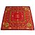 Cambon Chanel Seidentuch Rot mit Goldketten-Print Golden