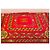 Cambon Chanel Seidentuch Rot mit Goldketten-Print Golden - Ansicht 2