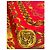 Cambon Chanel Seidentuch Rot mit Goldketten-Print Golden - Ansicht 7