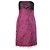 Medusa Vestido palabra de honor con efecto plumas Versace Jeans Couture - años 00 Fucsia