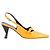 Bow Prada Slingback-Pumps aus gelbem Leder mit Schleife