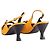 Bow Prada Slingback-Pumps aus gelbem Leder mit Schleife - Ansicht 3