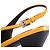 Bow Prada Slingback-Pumps aus gelbem Leder mit Schleife - Ansicht 5