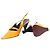 Bow Prada Slingback-Pumps aus gelbem Leder mit Schleife - Ansicht 8