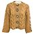 Autre Marque La DoubleJ Portrait Cardigan aus grobem braunem Wollstrick