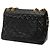 Borsa a tracolla Chanel Maxi XL Classic Single Flap in pelle di agnello nera Nero - vista 2