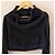 Autre Marque Sarah Pacini kurzer schwarzer Rollkragenpullover - Ansicht 5