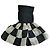 Dolce & Gabbana Schachbrett Playsuit Kleid Archive 1991 Schwarz Weiß