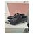 Miu Miu Oxford Nere in Pelle con Punta Metallica Nero - vista 2