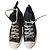 Christian Dior Sneaker Alte in Velluto e Pelliccia Nero Grigio Stampa leopardo