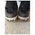 Christian Dior Sneaker Alte in Velluto e Pelliccia Nero Grigio Stampa leopardo - vista 5