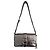 Borsa a tracolla Pinko Love One Classic Slouchy in pelle metallizzata argento Grigio Metallico