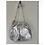 Ba&Sh Bolsa Tote M Lamine June Couro Prata - vista 14