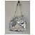 Ba&Sh Bolsa Tote M Lamine June Couro Prata - vista 3