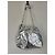 Ba&Sh Bolsa Tote M Lamine June Couro Prata - vista 6
