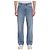 Jeans Ami Paris a Gamba Larga in Denim Blu Indaco