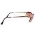 Persol Occhiali da sole sfumati semi-rimless Vintage Gold and Pink 2123 S D'oro - vista 4