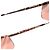 Persol Occhiali da sole sfumati semi-rimless Vintage Gold and Pink 2123 S D'oro - vista 5