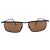 Persol Occhiali da sole rettangolari Denis in metallo nero opaco vintage 55/16 140mm Marrone