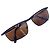 Persol Occhiali da sole rettangolari Denis in metallo nero opaco vintage 55/16 140mm Marrone - vista 6