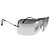 Ray-Ban Vintage Silver Metal RB 3159 Wings II Shield randlose Sonnenbrille Silber - Ansicht 3
