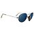Ray-Ban Occhiali da sole Vintage Silver Metal W2263 con lenti a specchio ovali Argento - vista 3