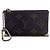 Louis Vuitton Portamonete e porta chiavi Pochette in tela Monogram marrone