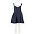 Vestido de lino azul marino Reformation