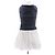 Jonathan Simkhai Abito mini Midnight blu e bianco - vista 2