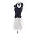 Jonathan Simkhai Abito mini Midnight blu e bianco - vista 4