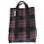 Autre Marque Borsa tote tartan nera e rossa RUE DE VERNEUIL Nero