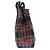 Autre Marque Borsa tote tartan nera e rossa RUE DE VERNEUIL Nero - vista 3