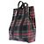 Autre Marque Borsa tote tartan nera e rossa RUE DE VERNEUIL Nero - vista 4