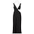 Vestido maxi negro Chiara Ferragni de viscosa
