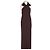 Autre Marque Vestido maxi marrón BOA Castaño