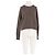 Autre Marque Camisola de cashmere castanha Marrom