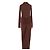 Autre Marque Vestido mini marrón RONNY KOBO Castaño