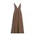 Autre Marque Vestido maxi marrón RONNY KOBO Castaño